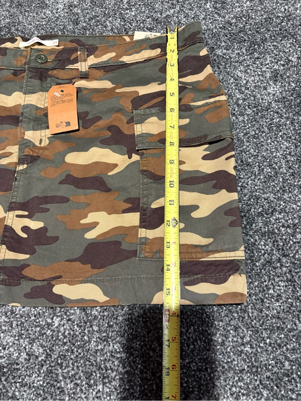 Camo Mini Skirt - Green Camouflage - Picture 5 of 7